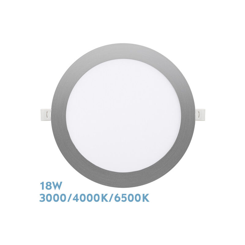 foto del prodotto downlight da incasso silex 18w 3000 4000 6500k nickel 1620lm round 22,5d cut out 20d fabrilamp