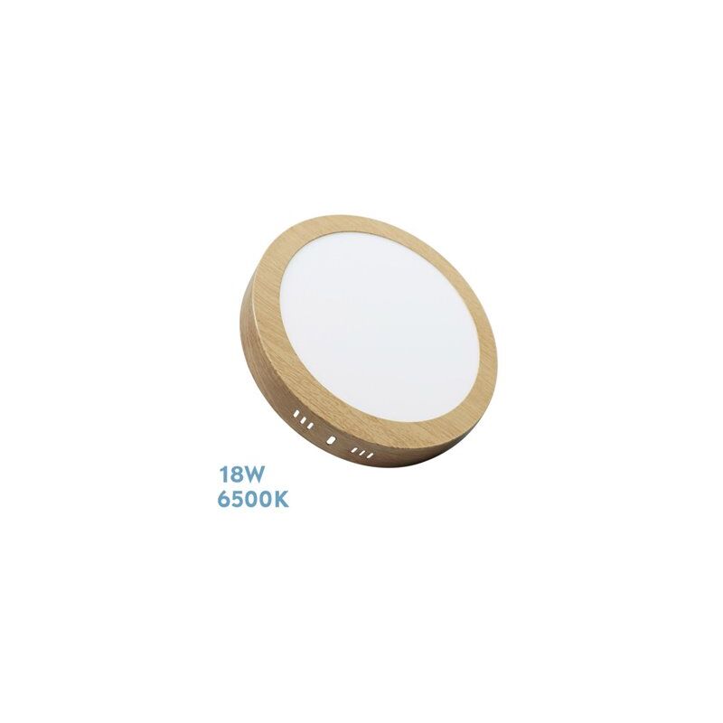 foto del prodotto downlight di superficie thulita 18w 6500k faggio 1620lm 2,8x21x21 cm