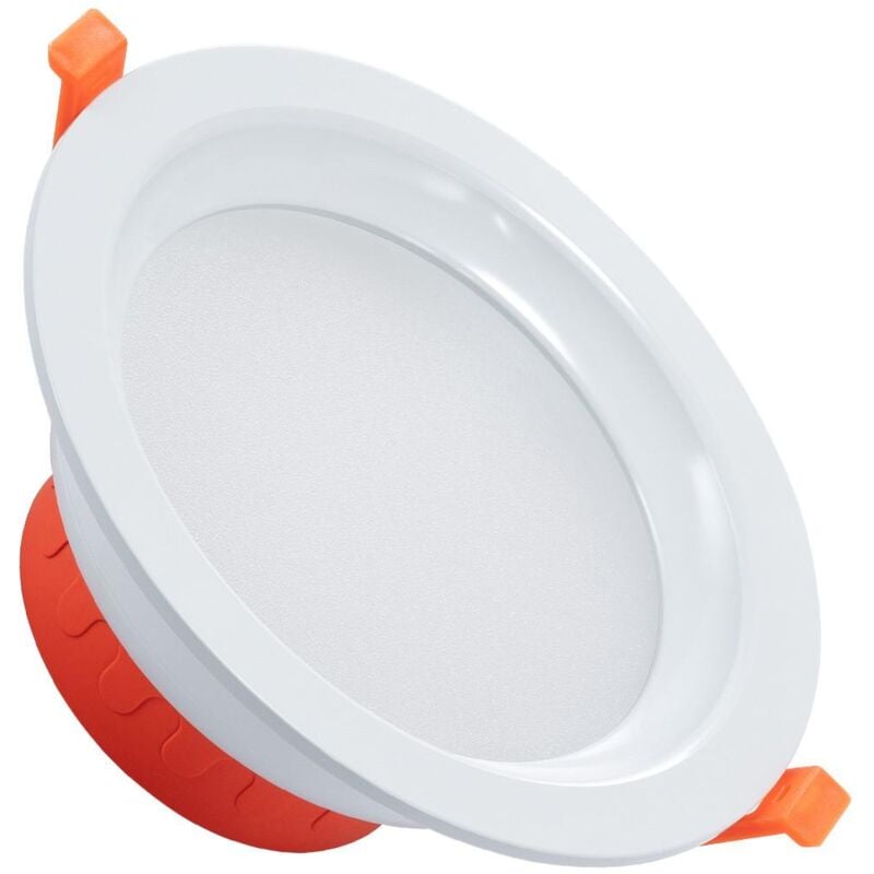 foto del prodotto downlight led 12w circolare lux cri90 foro 125 mm ip44 bianco caldo no flicker 2700k