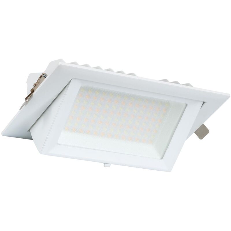 foto del prodotto downlight led 20w rettangolare orientabile 130lm w foro 210x125 mm 3000k bianco caldo
