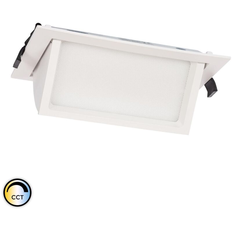foto del prodotto downlight led 38w rettangolare orientabile osram cct 120 lm w lifud foro 210x125 mm no flicker selezionabile caldo naturale freddo 