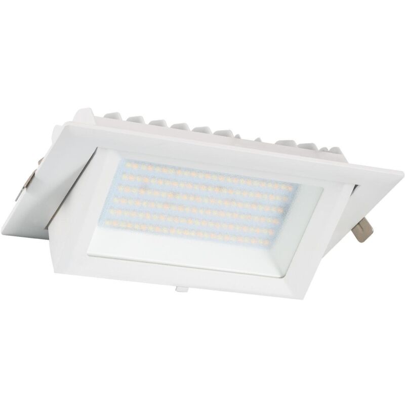 foto del prodotto downlight led 60w rettangolare orientabile 130lm w foro 210x125 mm bianco freddo 5000k