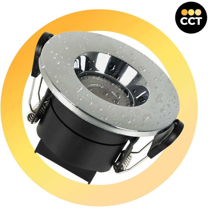 foto del prodotto downlight led 6w cct dimmerazione triac 68mm ip65 cromo
