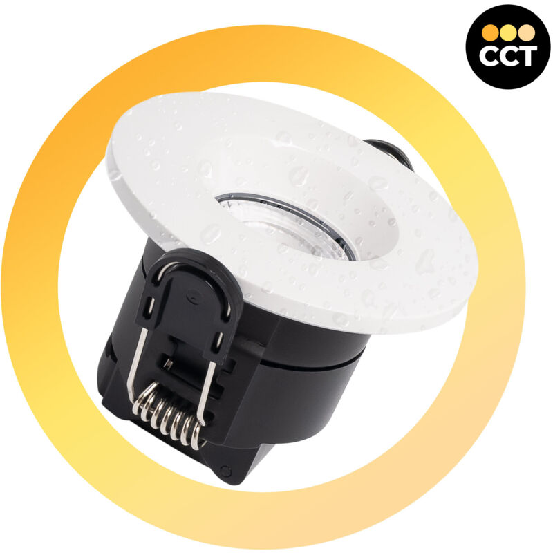 foto del prodotto downlight led 6w cct triac dimmerabile 68mm ip65 bianco