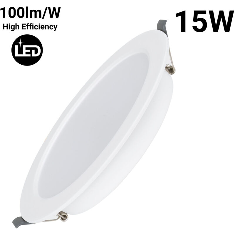 foto del prodotto downlight led da incasso circolare 15w taglio 140mm bianco freddo