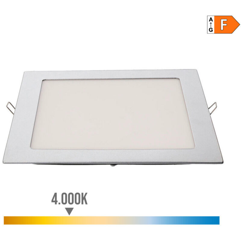 foto del prodotto downlight led incastrabile 20w 4000 luce di giorno 4000k 1500 1500lm fralatn cromo 22 22x22cm