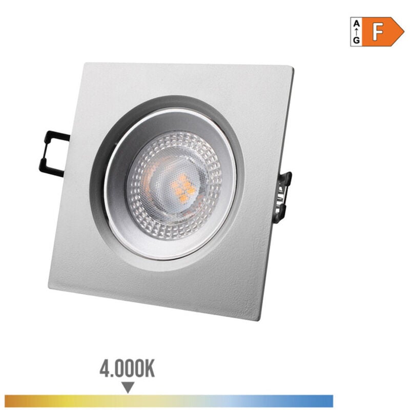 foto del prodotto downlight led incorporato 5w 4000k telaio bianco 9x9cm luce diurna