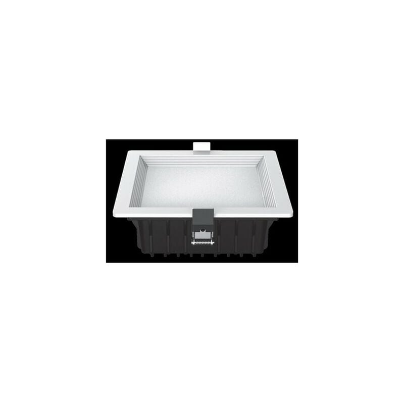 foto del prodotto downlight led intego pro quadrato 26w 1490lm 7x18x18 cm bianco 6400k taglio 15,5x15,5 cm