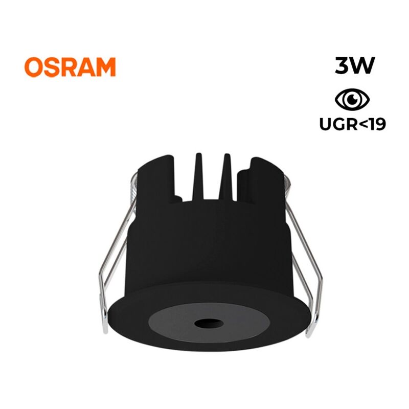 foto del prodotto downlight led mini 3w chip osram basso ugr cri 90 40mm