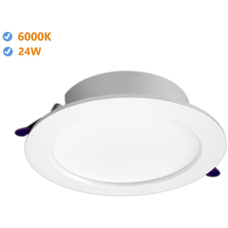 foto del prodotto downlight led oasis redondo embrace 24w 6000k white frame led serie oasis jandei