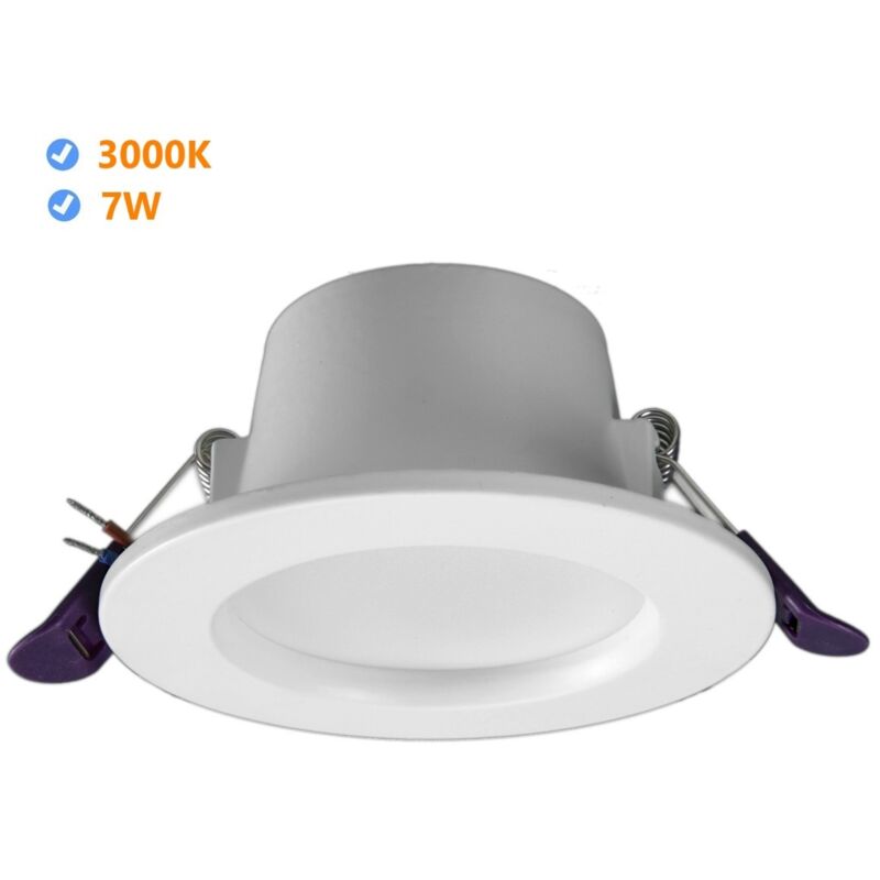 foto del prodotto downlight led oasis redondo embrar 7w 3000k white frame led oasis jandei