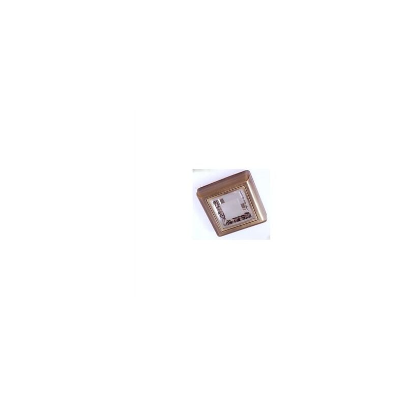 foto del prodotto downlight led superficie quadrata 2xe27 230v ip20 6x25x25cm color cuoio