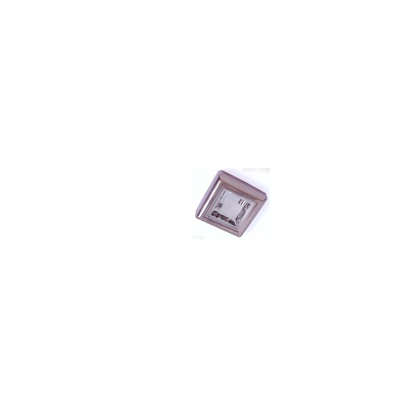 foto del prodotto downlight led superficie quadrata 2xe27 230v ip20 6x25x25cm colore nichel