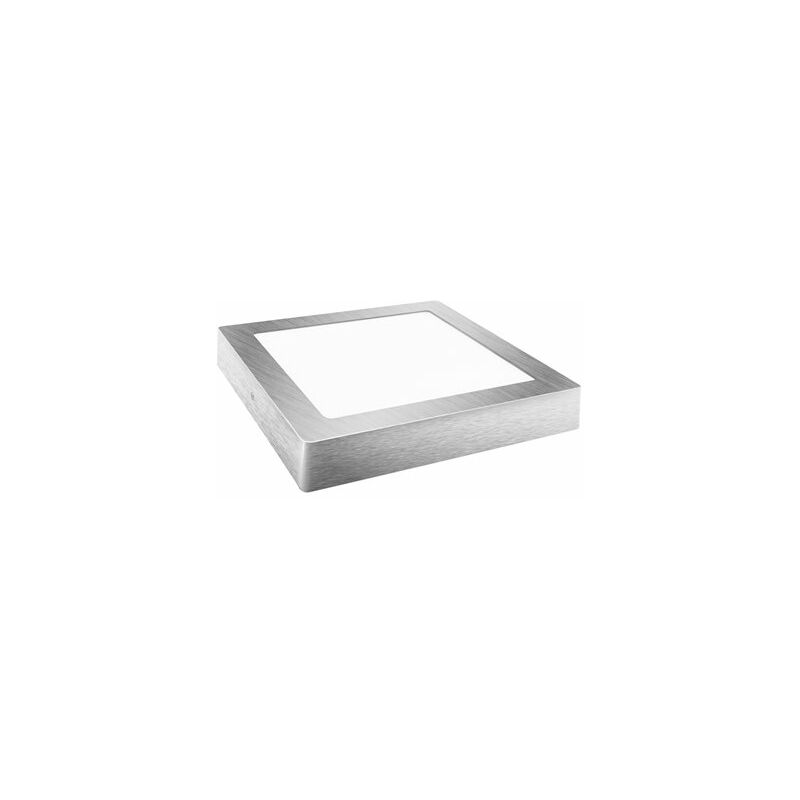 foto del prodotto downlight led superficie quadrata matel argento 18w freddo