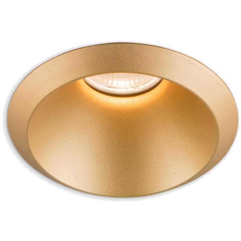 foto del prodotto downlight play raw racy gold 8.5w blanco c lido 3000k cri 92 27.9 on off iluminaci n de alta gama en oro
