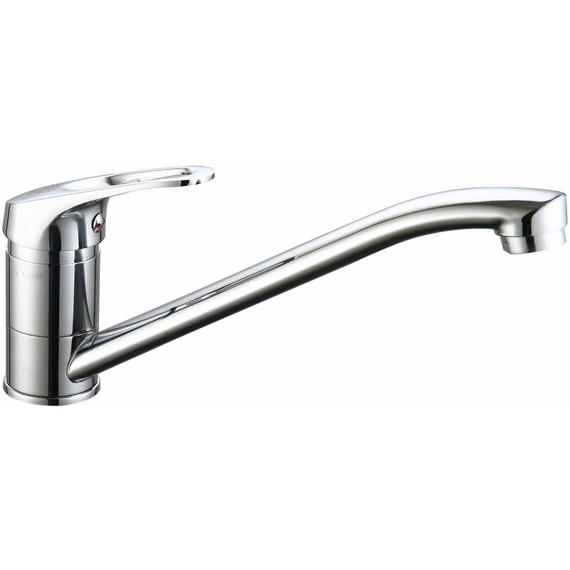 foto del prodotto dp bath gc11063 rubinetto monocomando per lavello, argento
