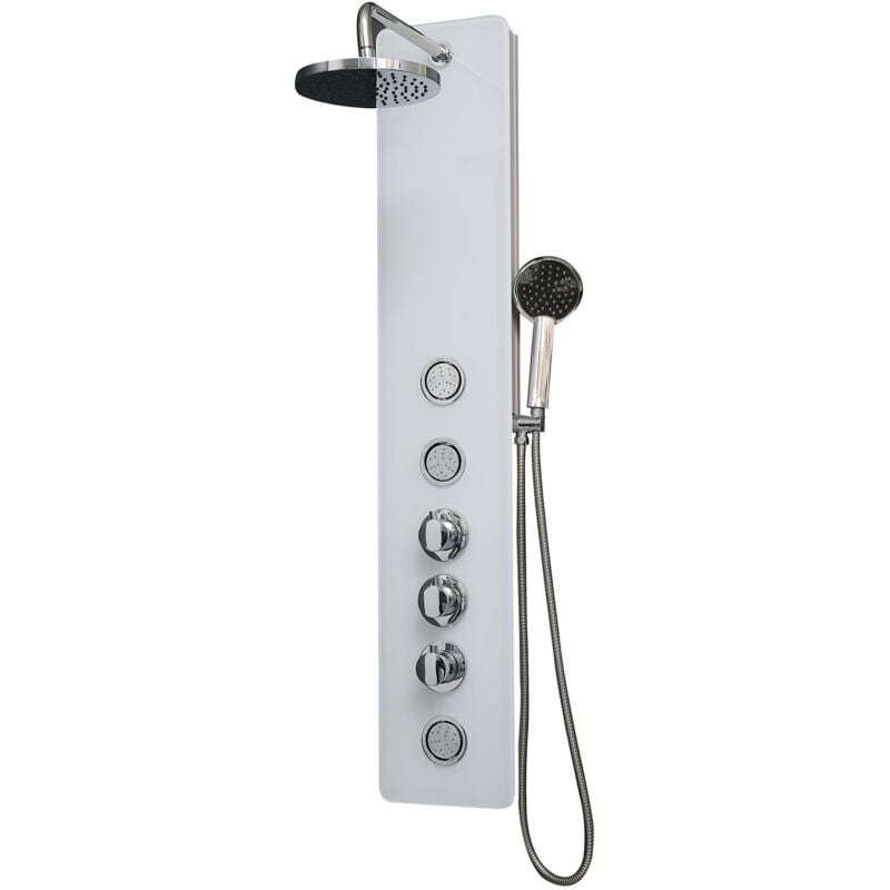 foto del prodotto dp grifer a gs-49 colonna idromassaggio termostatica, bianco