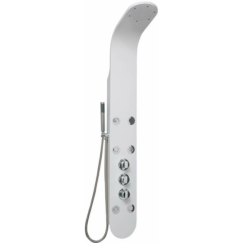 foto del prodotto dp griferia dp grifer a ch30025 colonna idromassaggio termostatica, bianco