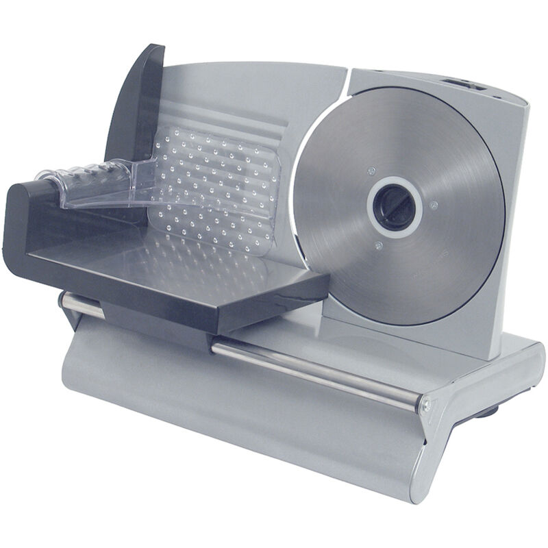 foto del prodotto dpm - affettatrice elettrica con lama da 19 cm, taglia salumi, formaggi e pane, regolazione spessore,casa cucina facile da pulire