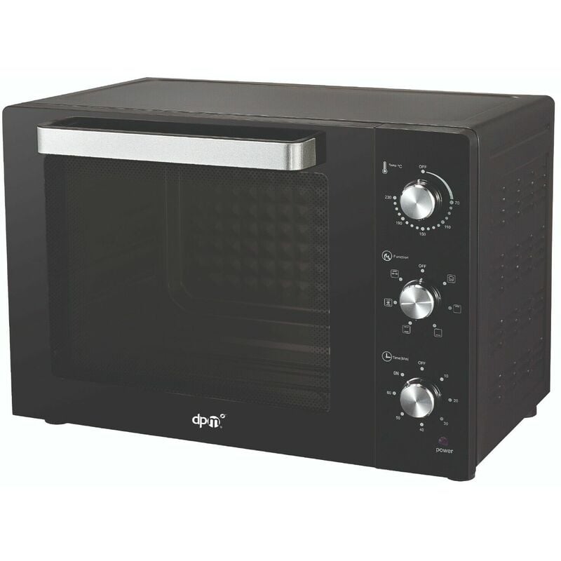 foto del prodotto dpm forno elettrico gigante fen70lt 70lt ventilato 2200w nero timer 60 min