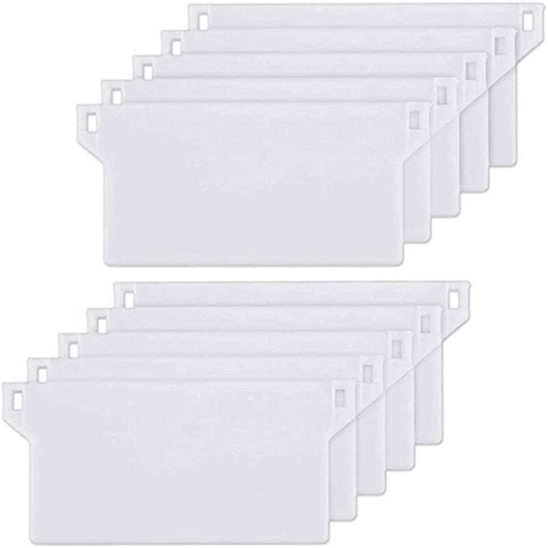 foto del prodotto dpzo 10 pezzi 127 mm california blind piastra di peso pesi per tende verticali stecche kit di riparazione per tende verticali, bianco
