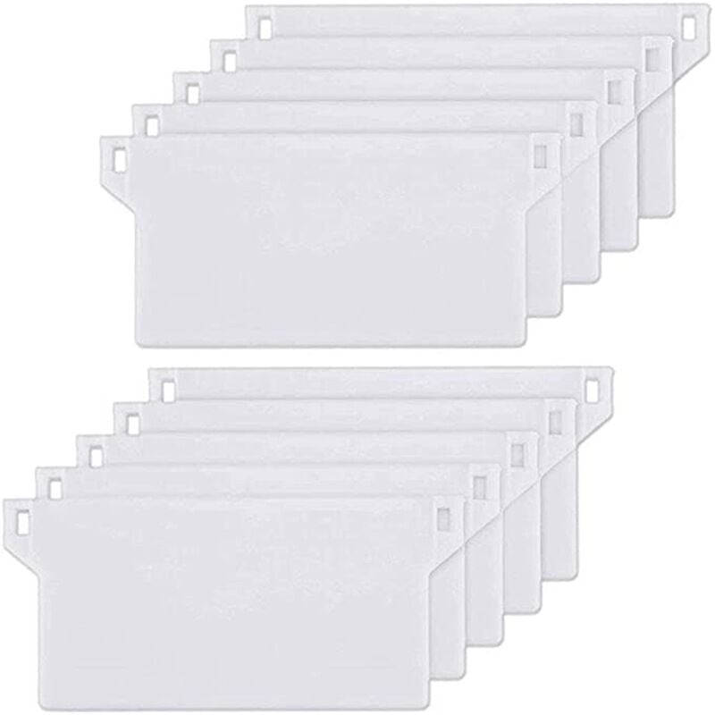 foto del prodotto dpzo 10 pezzi 127 mm california blind piastra di peso pesi per tende verticali stecche kit di riparazione per tende verticali, bianco
