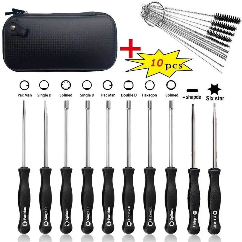 foto del prodotto dpzo 10 pezzi strumento di regolazione del carburatore, kit di messa a punto del carburatore per motosega a motore piccolo a 2 tempi poulan