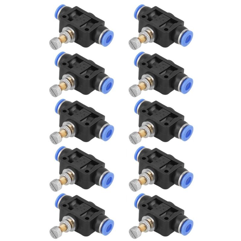 foto del prodotto dpzo 10 pezzi valvola a farfalla a innesto regolatore di velocit valvola di controllo pneumatica connettore rapido 6 mm