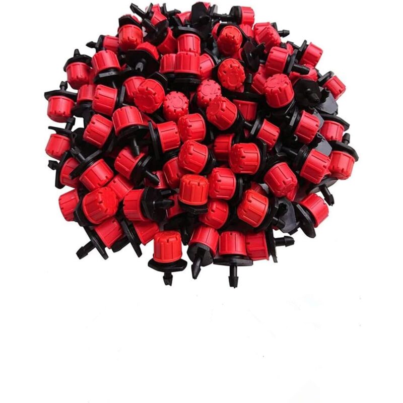 foto del prodotto dpzo 100 ugelli per microirrigatori, irrigazione regolabile per annaffiare e nebulizzare in giardino