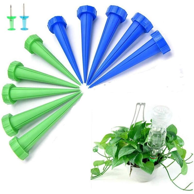 foto del prodotto dpzo 12 punte per irrigazione automatica, sistema a goccia per piante, giardino e casa 2 punte bonus 