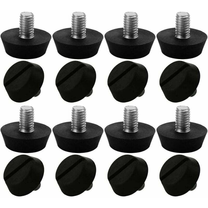 foto del prodotto dpzo 16 pezzi gambe per mobili regolabili base livellante per tavolo sedia gamba protezione per pavimento regolabile m6 x 10 x 20 mm
