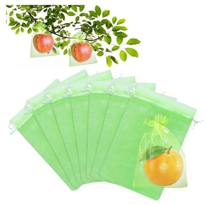foto del prodotto dpzo 17x23cm 100 pezzi sacchetti di protezione per frutta sacchetti di rete protezione dei grappoli d uva contro uccelli e insetti vespe calabroni