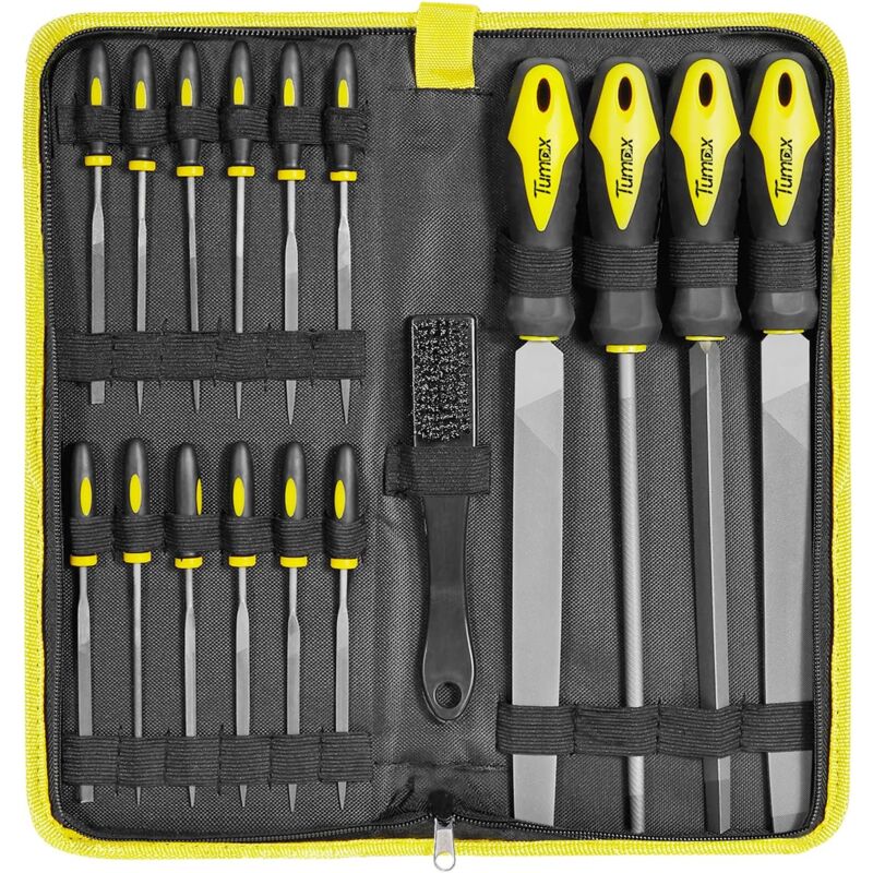 foto del prodotto dpzo 18 lime in metallo, lime in acciaio t12 e raspe per fai da te, falegnameria, scultura, officina