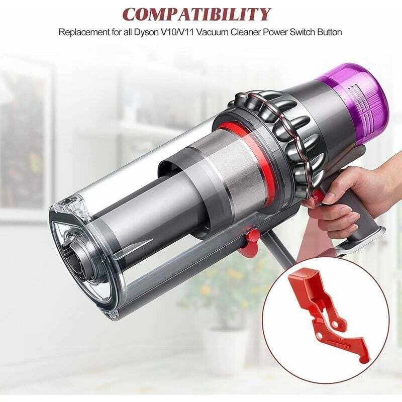foto del prodotto dpzo 2 pezzi interruttore a grilletto per impieghi gravosi per aspirapolvere dyson v10 v11 interruttore a grilletto di alimentazione dpzo