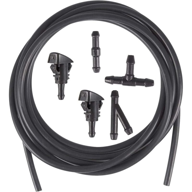 foto del prodotto dpzo 2 ugelli per lavavetri, compatibili con dodge, jeep, ram, tubo flessibile per liquido incluso