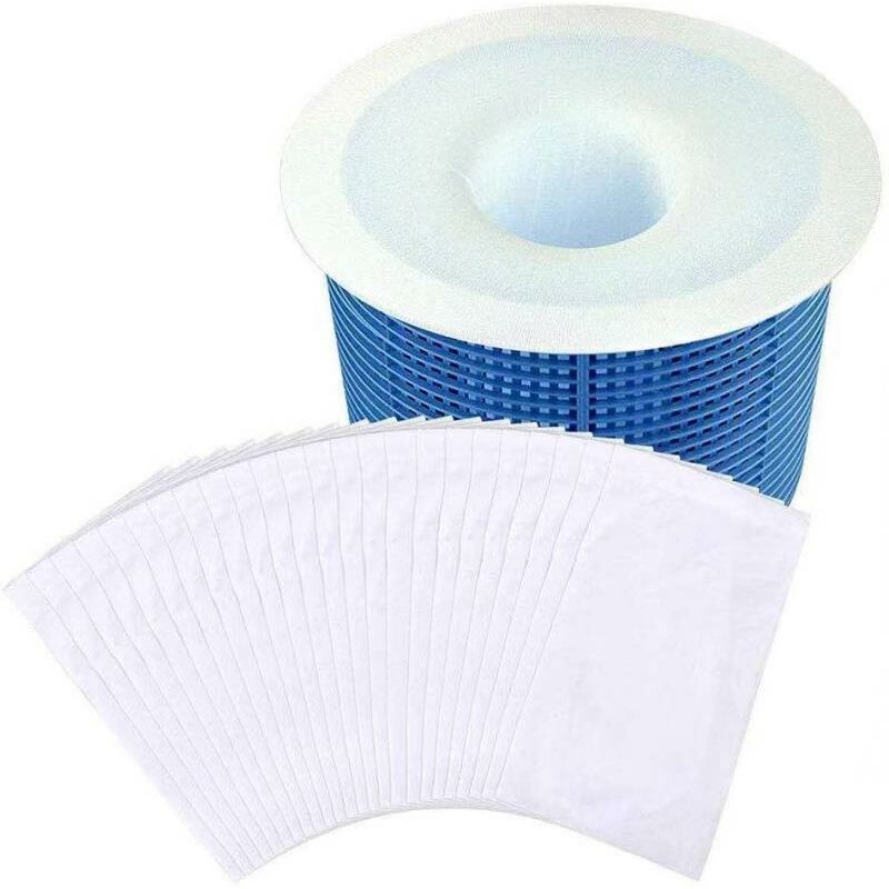 foto del prodotto dpzo 20 calze per skimmer da piscina, filtri elastici per cestello da piscina, calze per skimmer da piscina