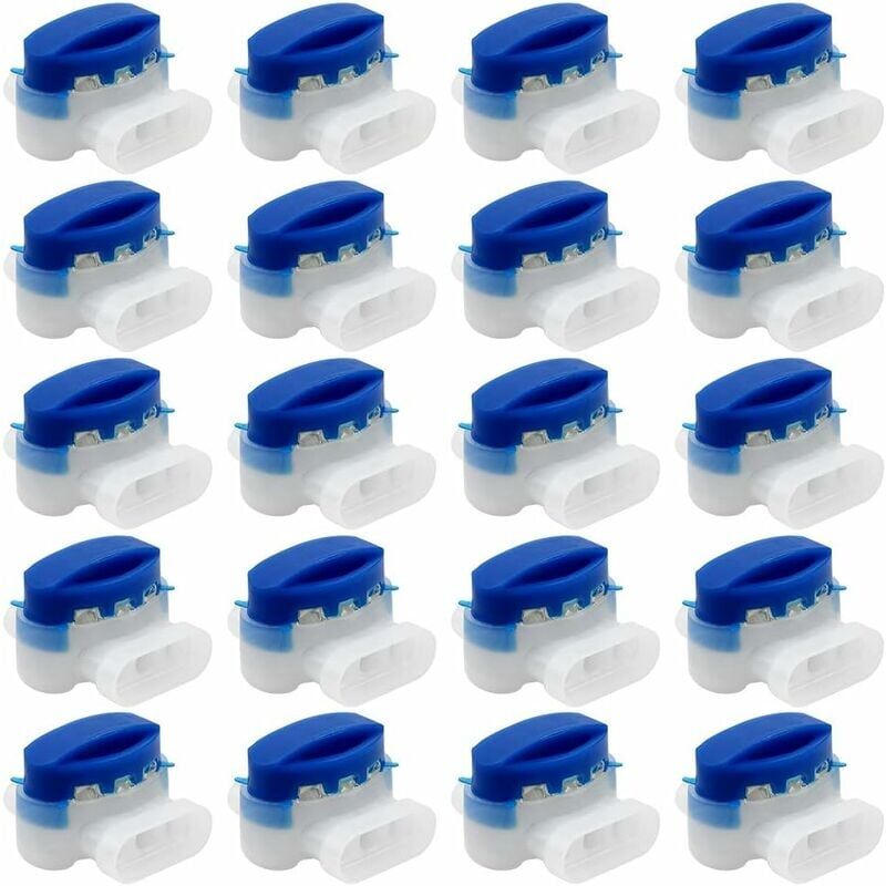 foto del prodotto dpzo 20 connettori per cavi impermeabili, connettori riempiti di gel per giardino, robot e tosaerba