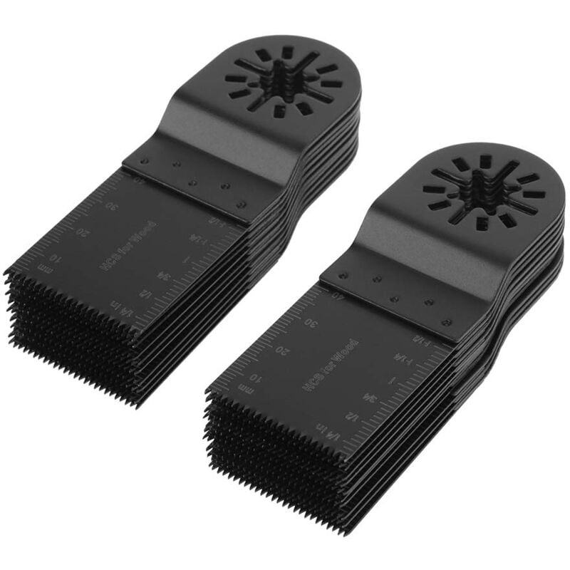 foto del prodotto dpzo 20 pezzi 34mm lame per seghe multiuso a sgancio rapido con denti incisivi per riparazione, lama per sega oscillante lama per seghe multiuso