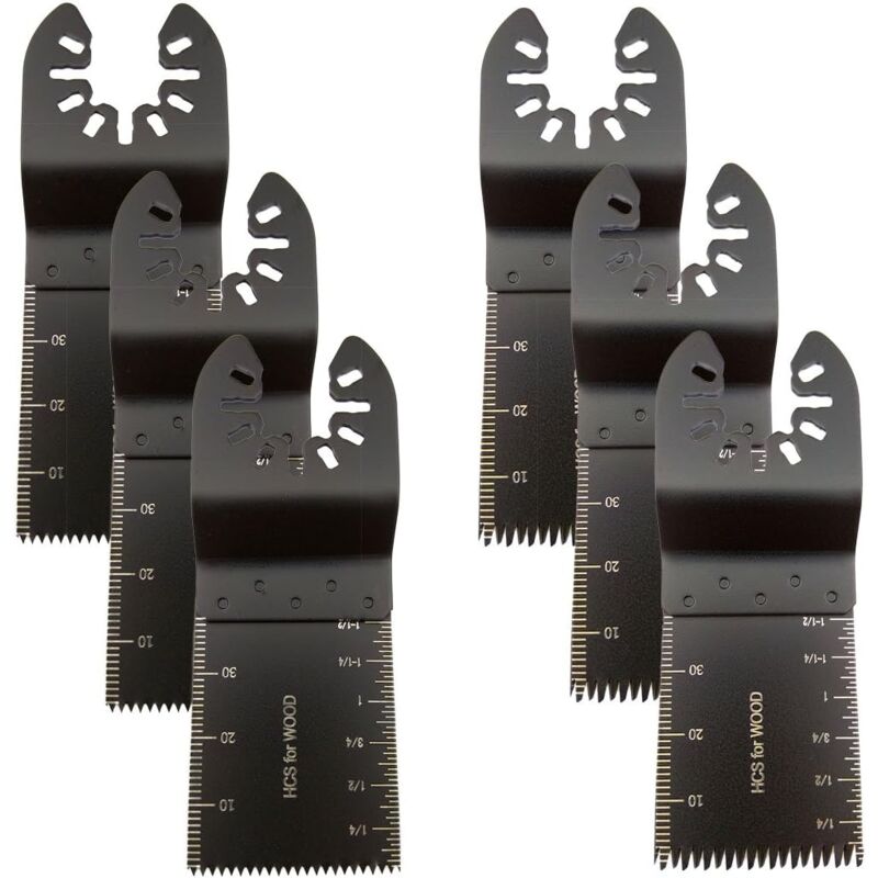 foto del prodotto dpzo 6 pezzi lama multi utensile, lama per sega oscillante, lama per sega universale multi utensile da 34 mm per legno e plastica