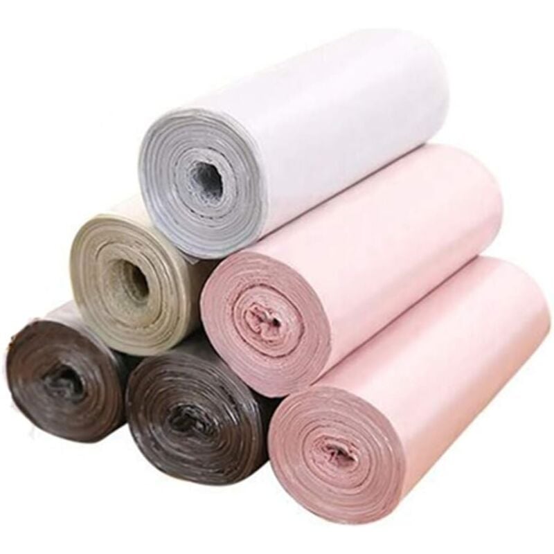 foto del prodotto dpzo 6 rotoli sacchetti per la spazzatura colorati, sacchetti per la spazzatura per soggiorno, bagno, cucina