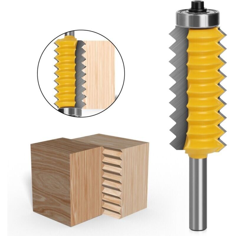 foto del prodotto dpzo 8mm gambo pannello rialzato v punte giunto giunti a dita colla fresa per legno tenone cono per lavorazione del legno tenone fresatrice