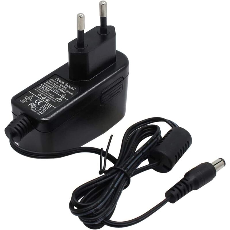 foto del prodotto dpzo adattatore di alimentazione cc 12v 1a per telecamera di sicurezza ip cctv, cavo di alimentazione ca cc, caricabatterie, uscita cc 12v 1000ma,
