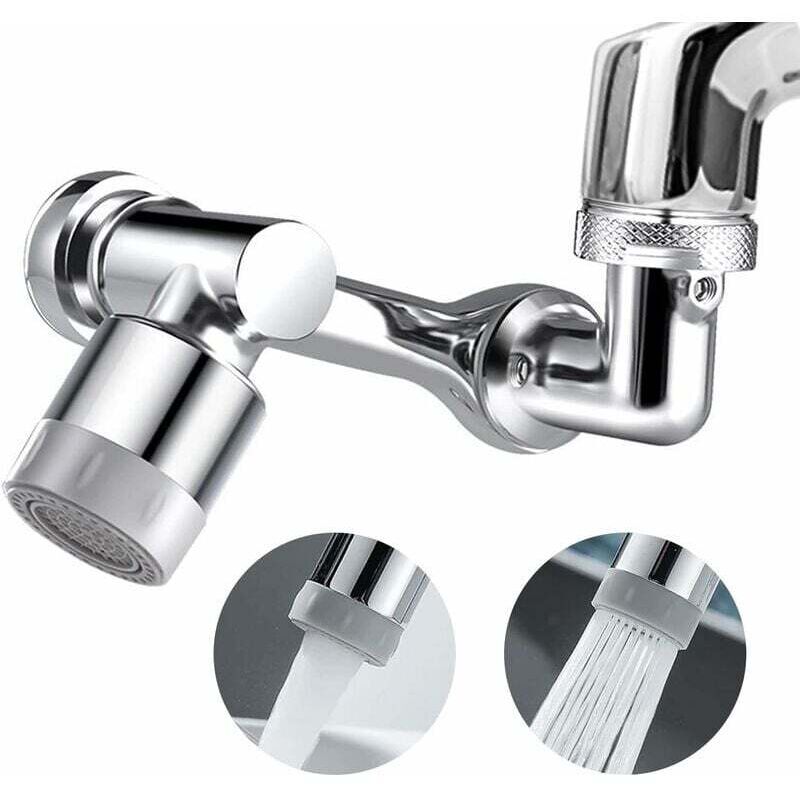 foto del prodotto dpzo aeratore per rubinetto girevole a 1080 , spruzzatore per rubinetto da cucina con 2 modalit di spruzzo, accessori universali per ugelli per
