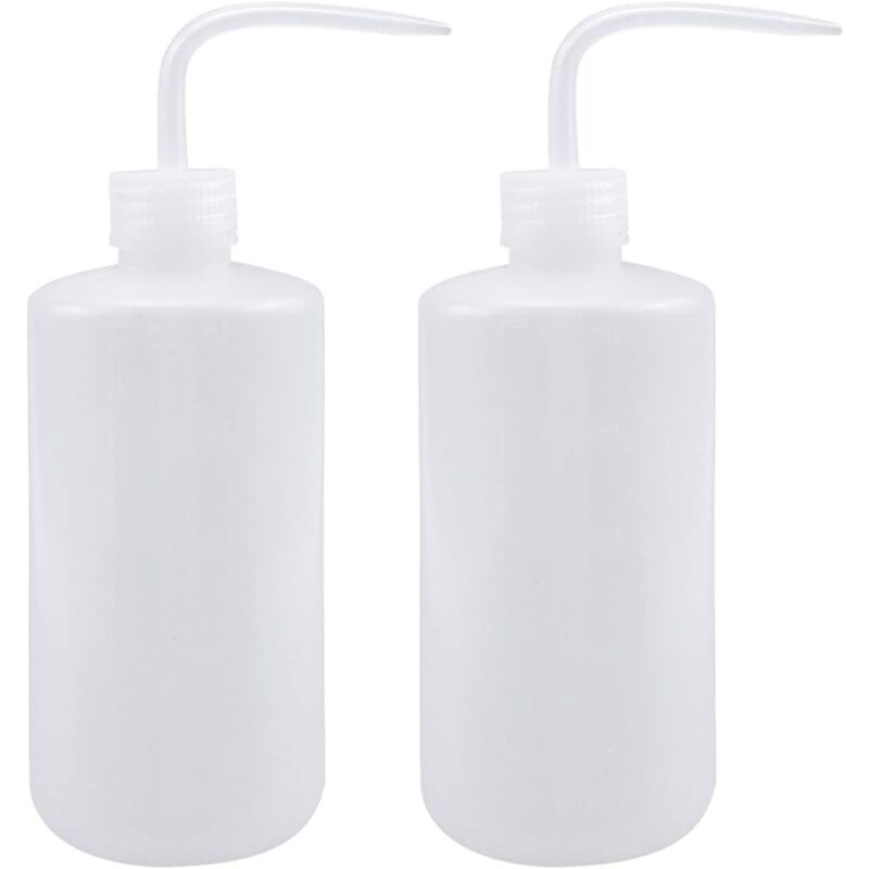 foto del prodotto dpzo annaffiatoio in plastica da 2 pezzi, 500 ml con pipetta, flacone comprimibile per piante e tatuaggi