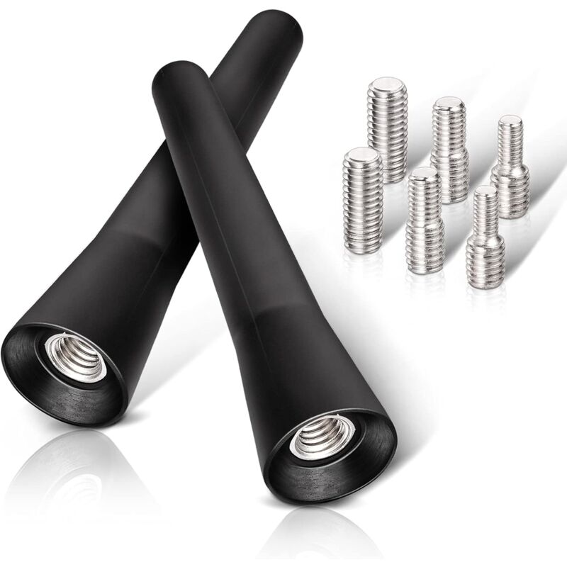 foto del prodotto dpzo antenna fm dab per auto, mini antenna corta da 6,5 cm con potente ricezione fm am dab 2 pezzi 