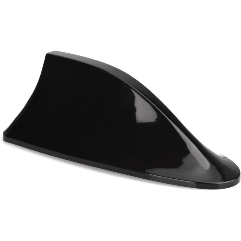 foto del prodotto dpzo antenna per auto, antenna a pinna di squalo per autoradio, antenna universale per auto, antenna a pinna di squalo per tetto, nero opaco m018