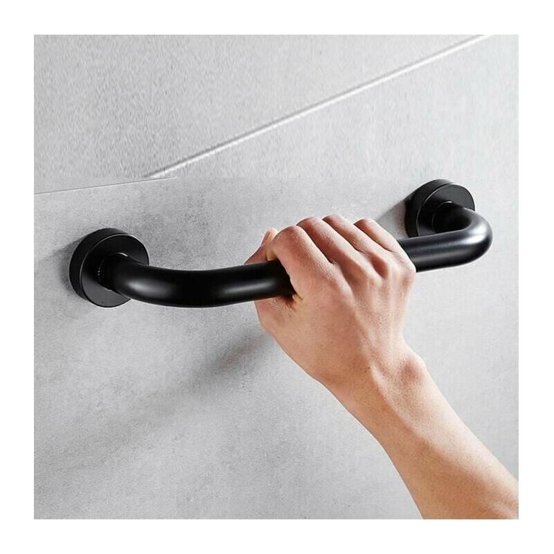 foto del prodotto dpzo barra di sicurezza per vasca da bagno, wc, doccia, per bambini, donne e anziani, 30 cm, nero