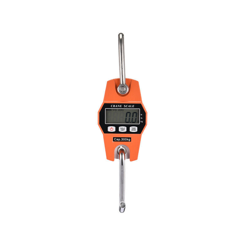 foto del prodotto dpzo bilancia elettronica max 300 kg, bilancia elettronica mini bilancia portatile sospesa con display lcd digitale a cristalli liquidi con gancio,