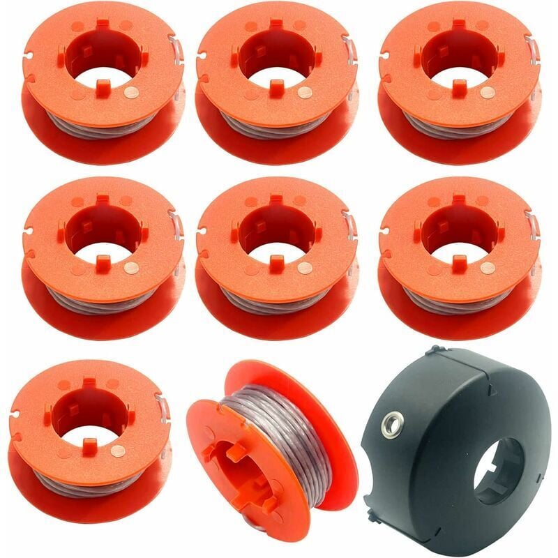 foto del prodotto dpzo bobina di filo di ricambio per decespugliatore bosch art 23, 26, 30 combitrim, easytrim, venduta con custodia protettiva, modello f016l71088