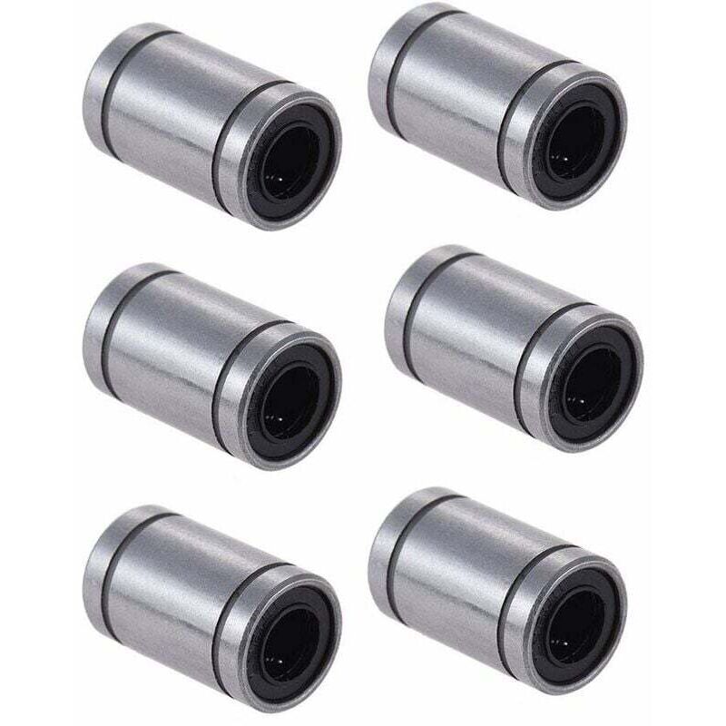 foto del prodotto dpzo boccola a cuscinetto lineare a sfere lm8uu da 8 mm per stampante 3d reprap, prusa mendel i3, macchina cnc